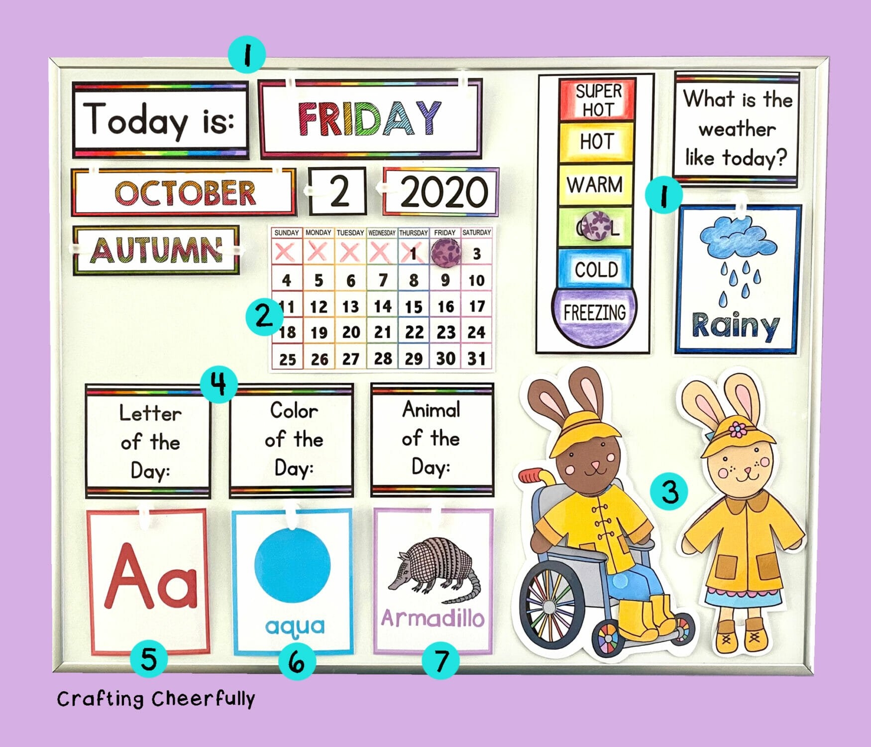 How To Make A Daily Calendar For Kids Crafting Cheerfully