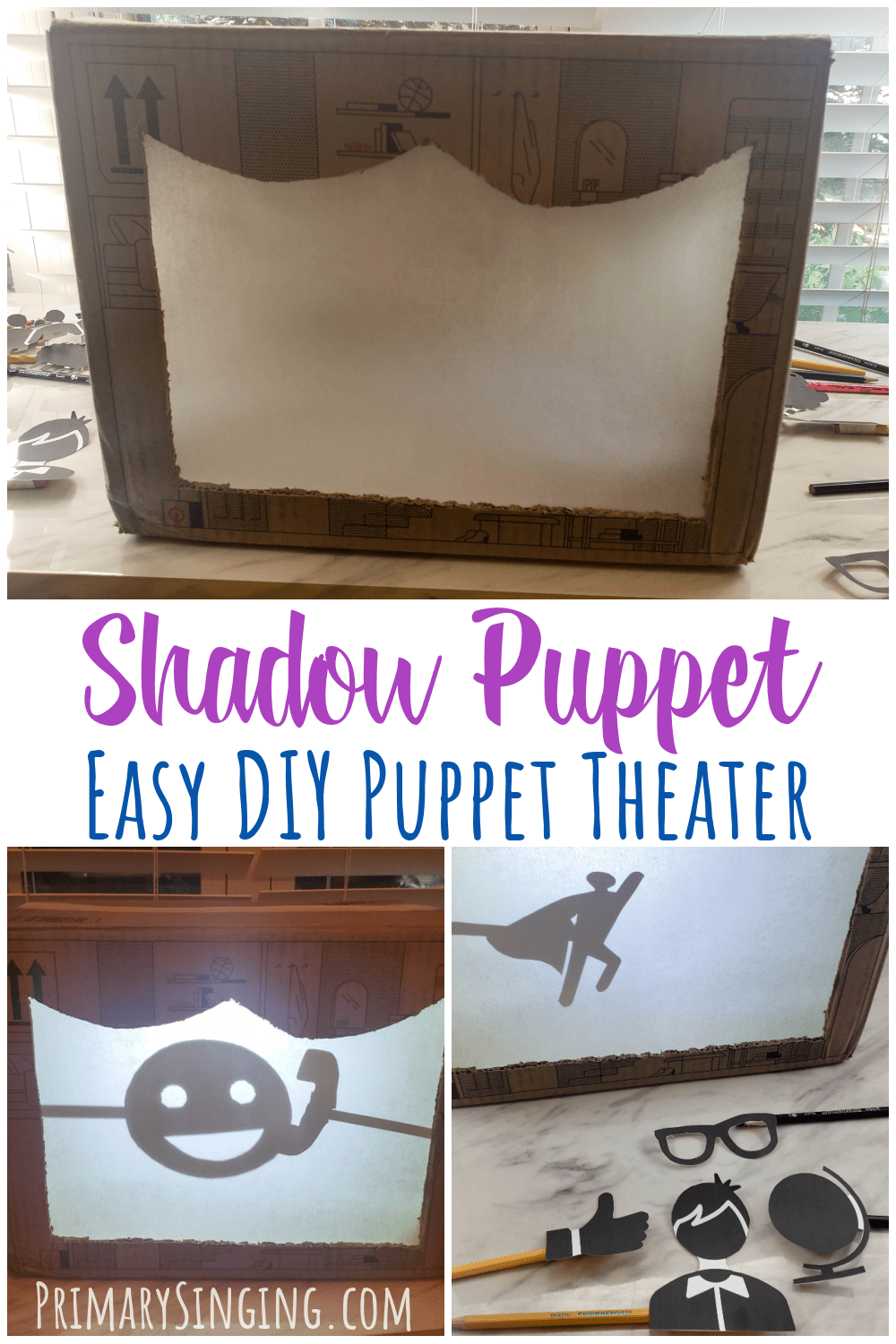 How To Make A Shadow Puppet Theater Easy DIY Tutorial 