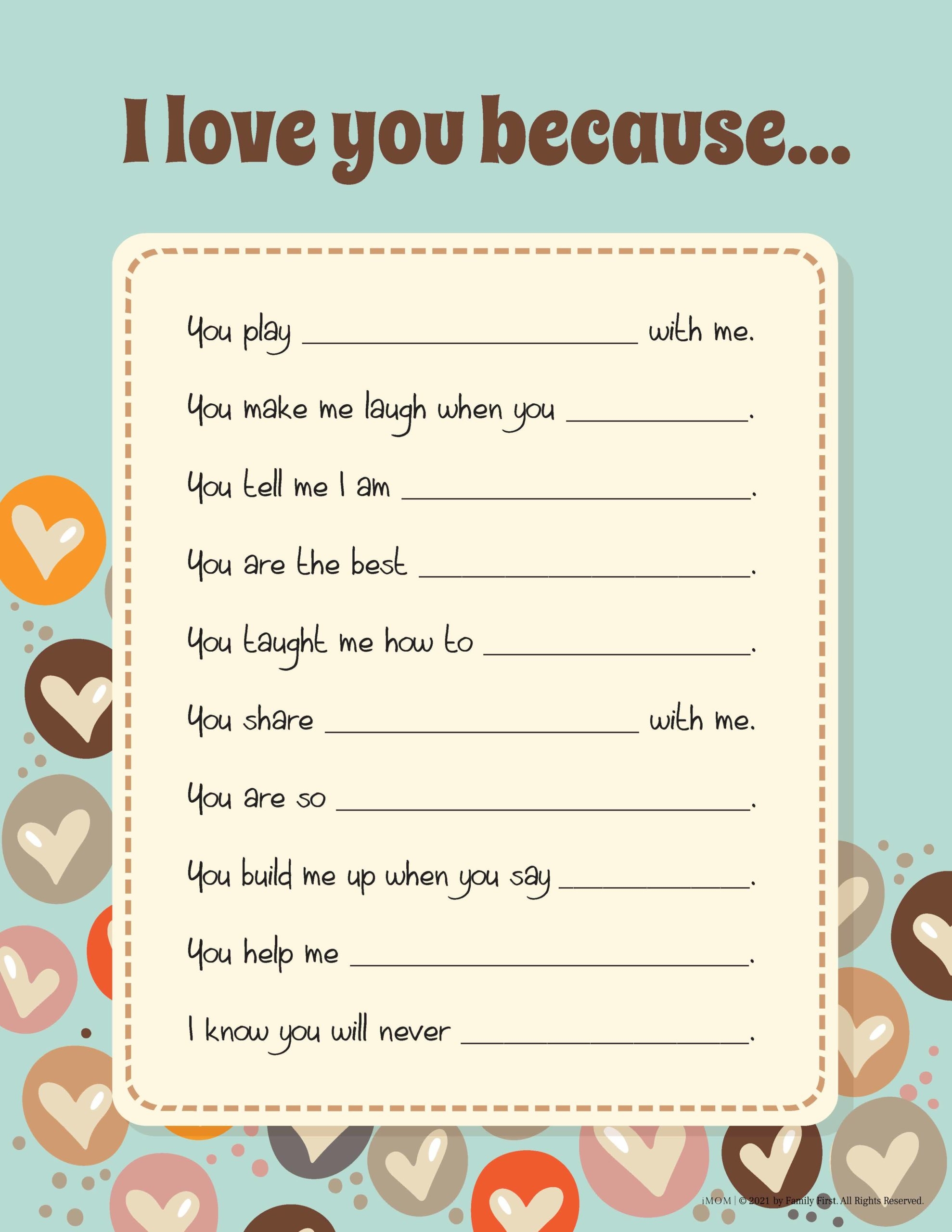 I Love You Because IMOM