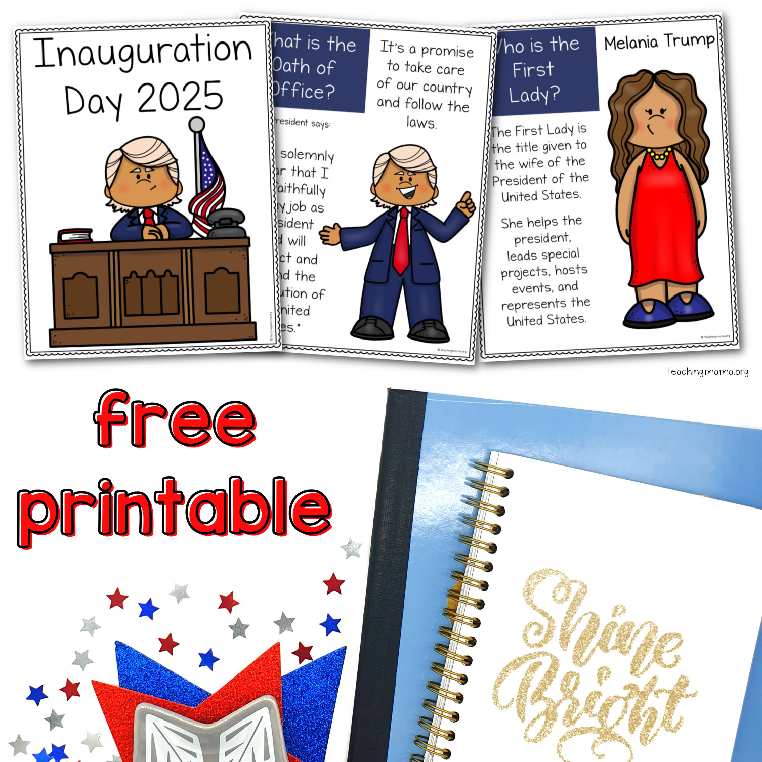 Printable Presidents Day Book Preschool