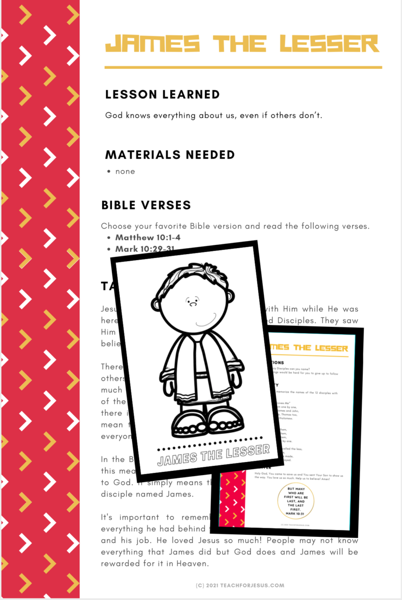 Printable Preschool Bible Lessons