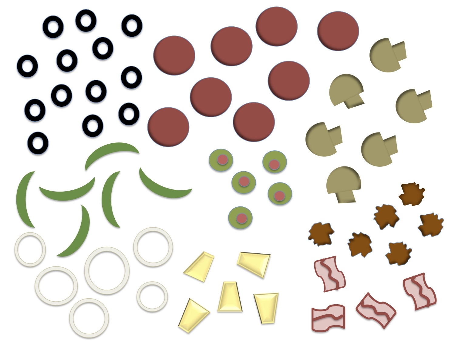 Printable Preschool Placemat Pizza
