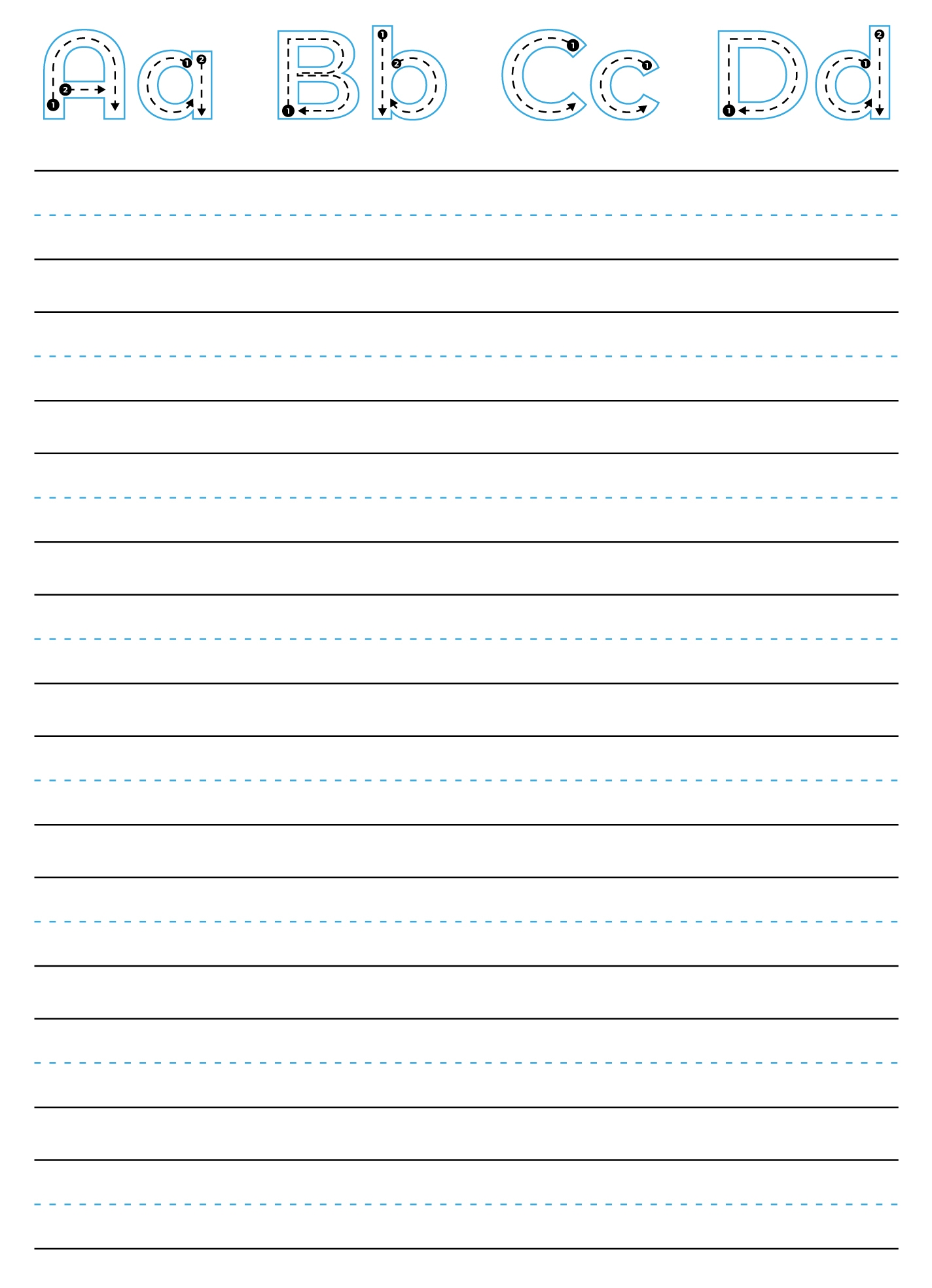 Printable Preschool Writing Sheet