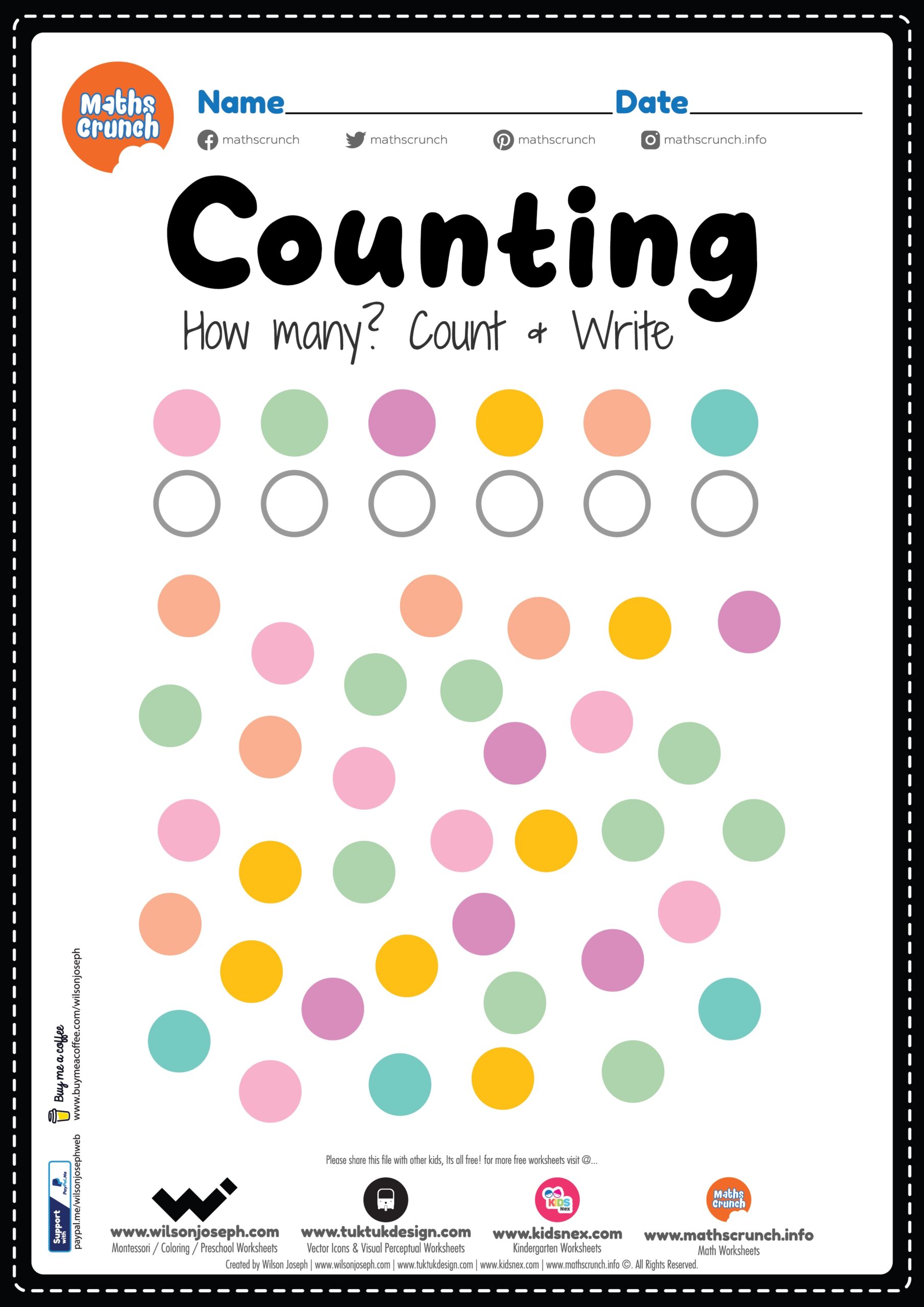 Preschool Math Worksheets Pdf