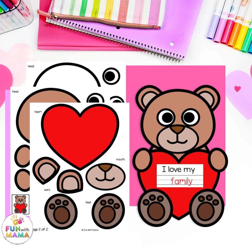 Printable Preschool Valentines Day Crafts