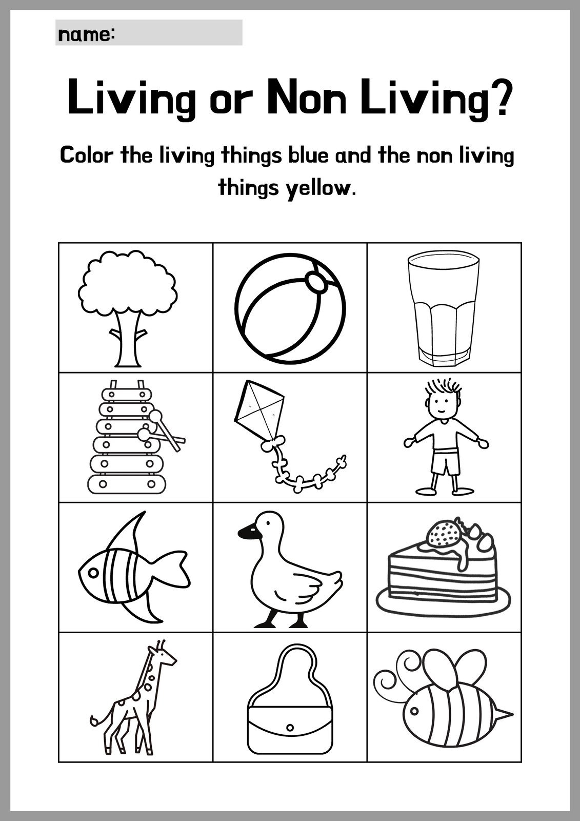 Printable Preschool Science Worksheets