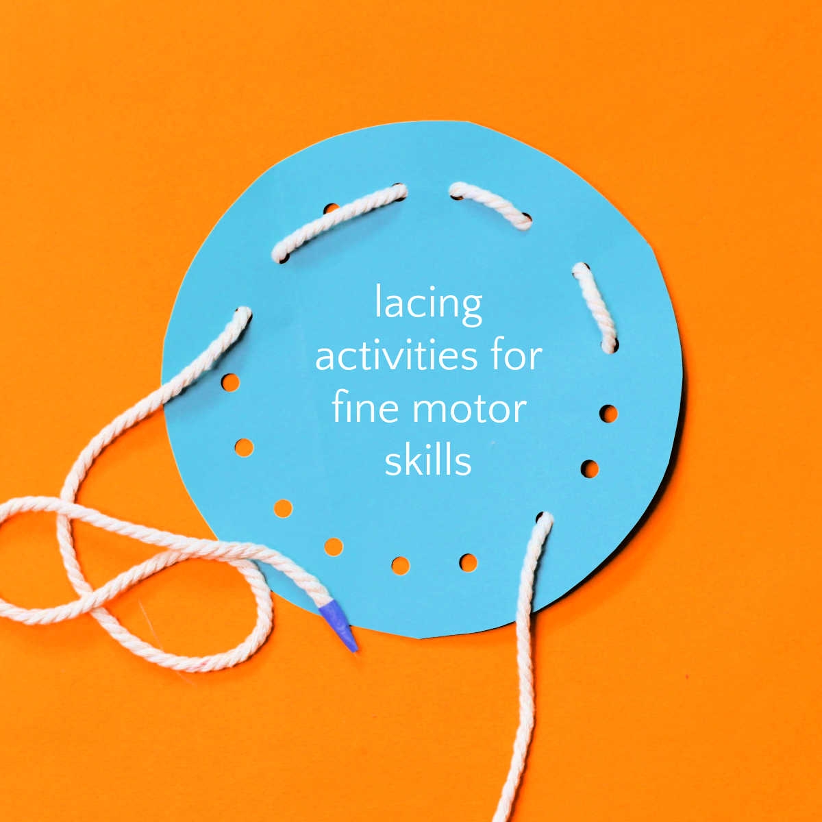 Printable Shoe Lacing Activity For Preschoolers