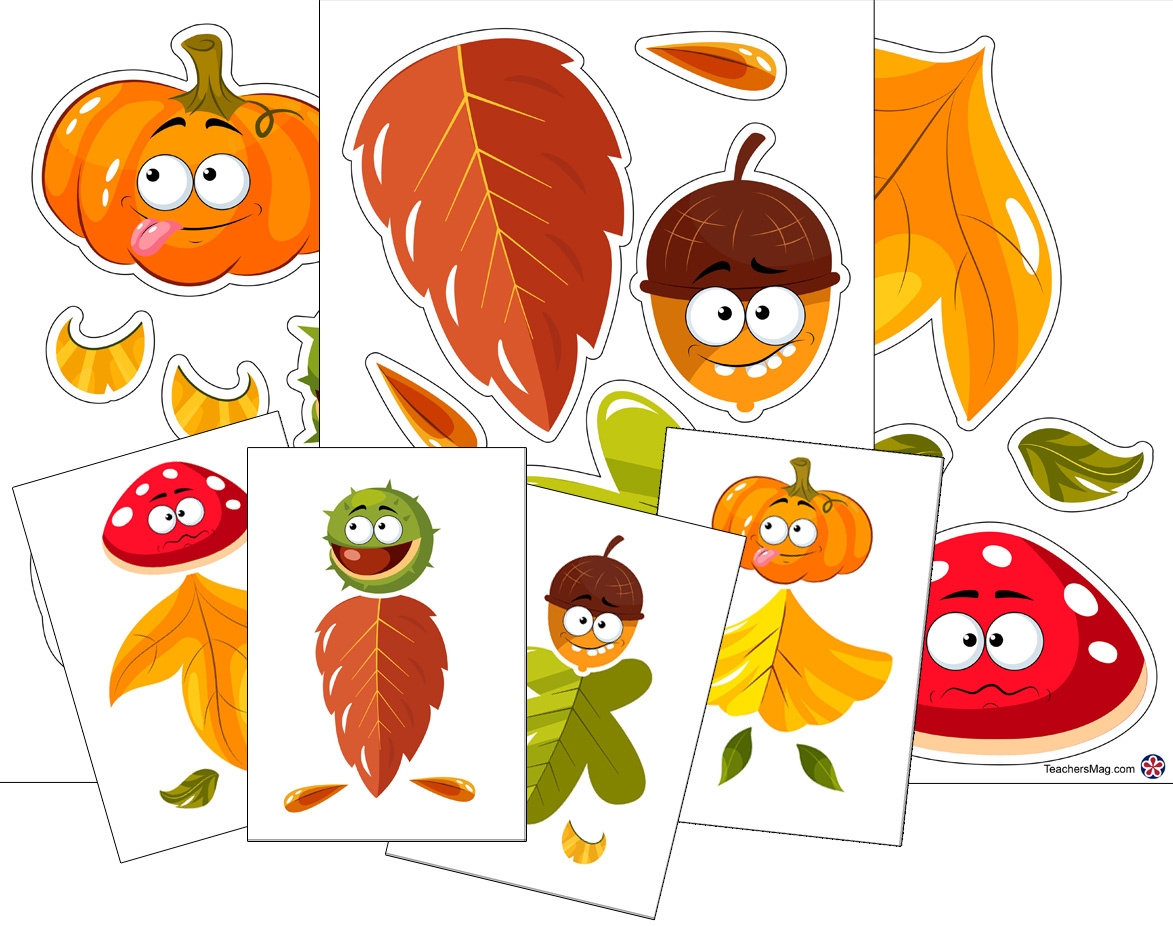 Leaf Man Printable Craft For Kids TeachersMag
