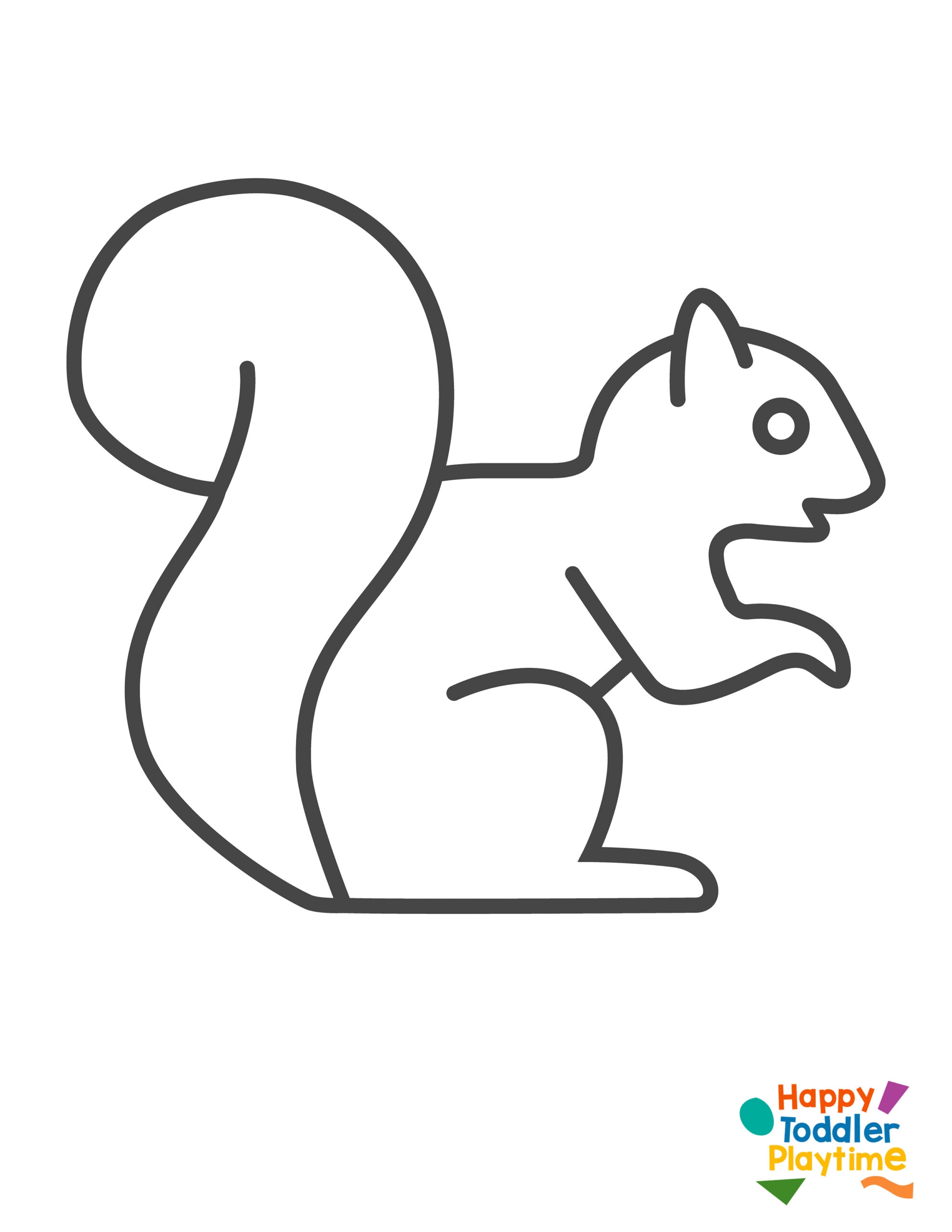Leaf Printed Squirrel Craft Happy Toddler Playtime