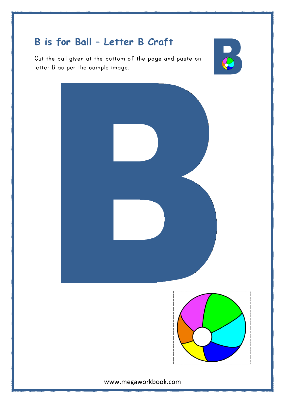 Printable Preschool Letter B
