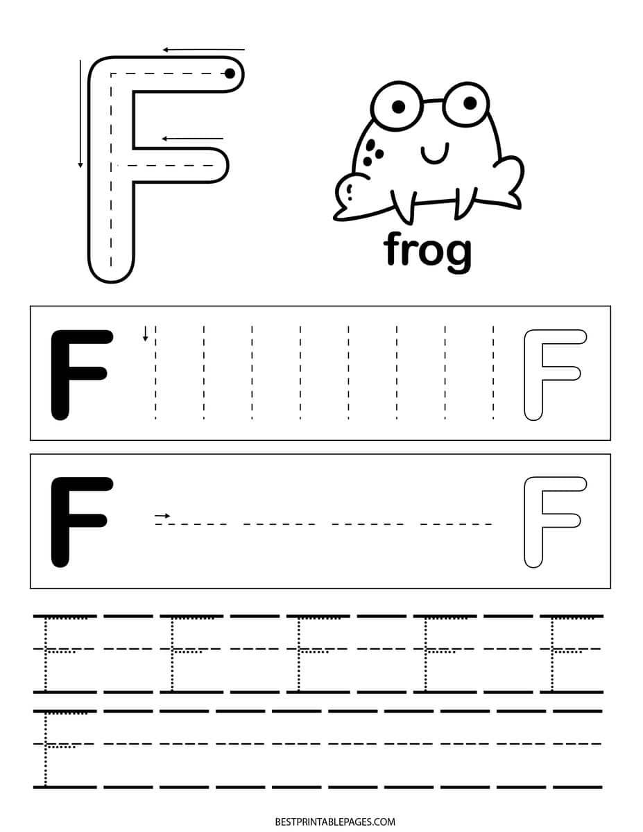 Printable Preschool Letter F