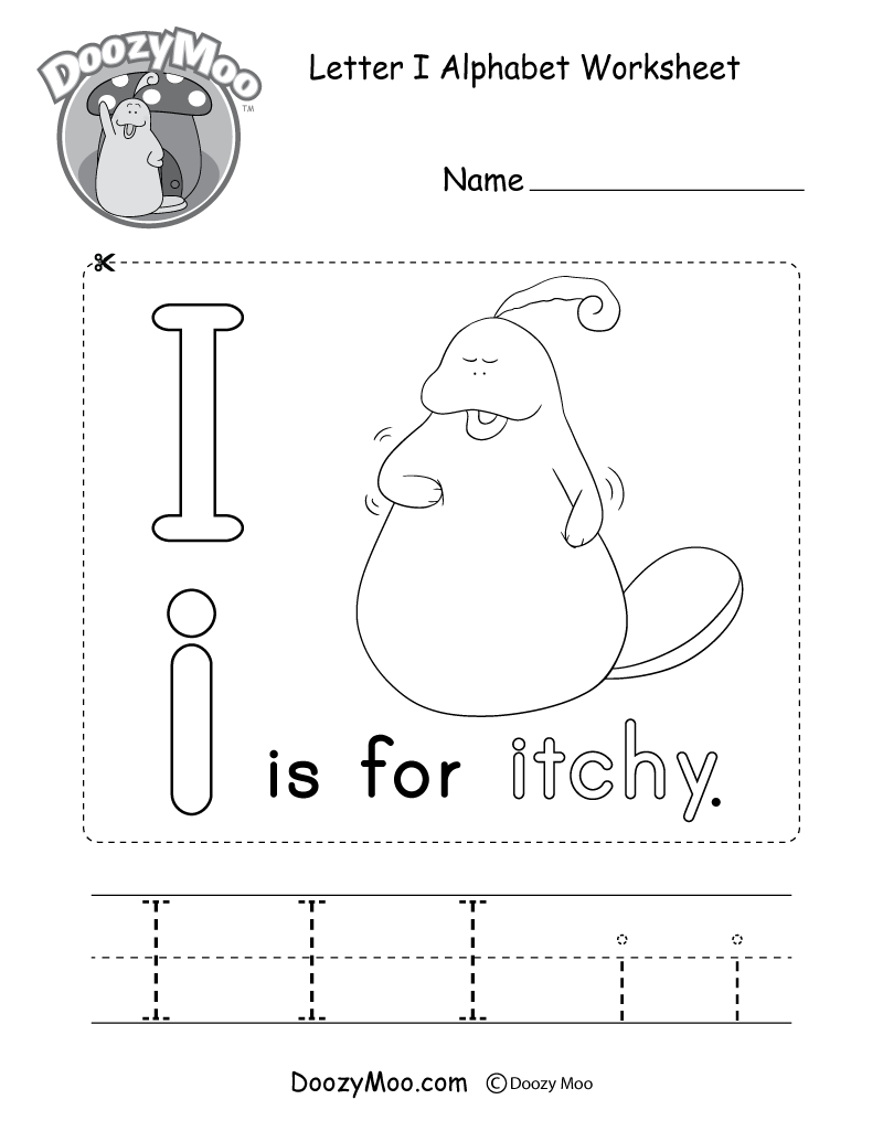 Printable Letter I Worksheets For Preschoolers