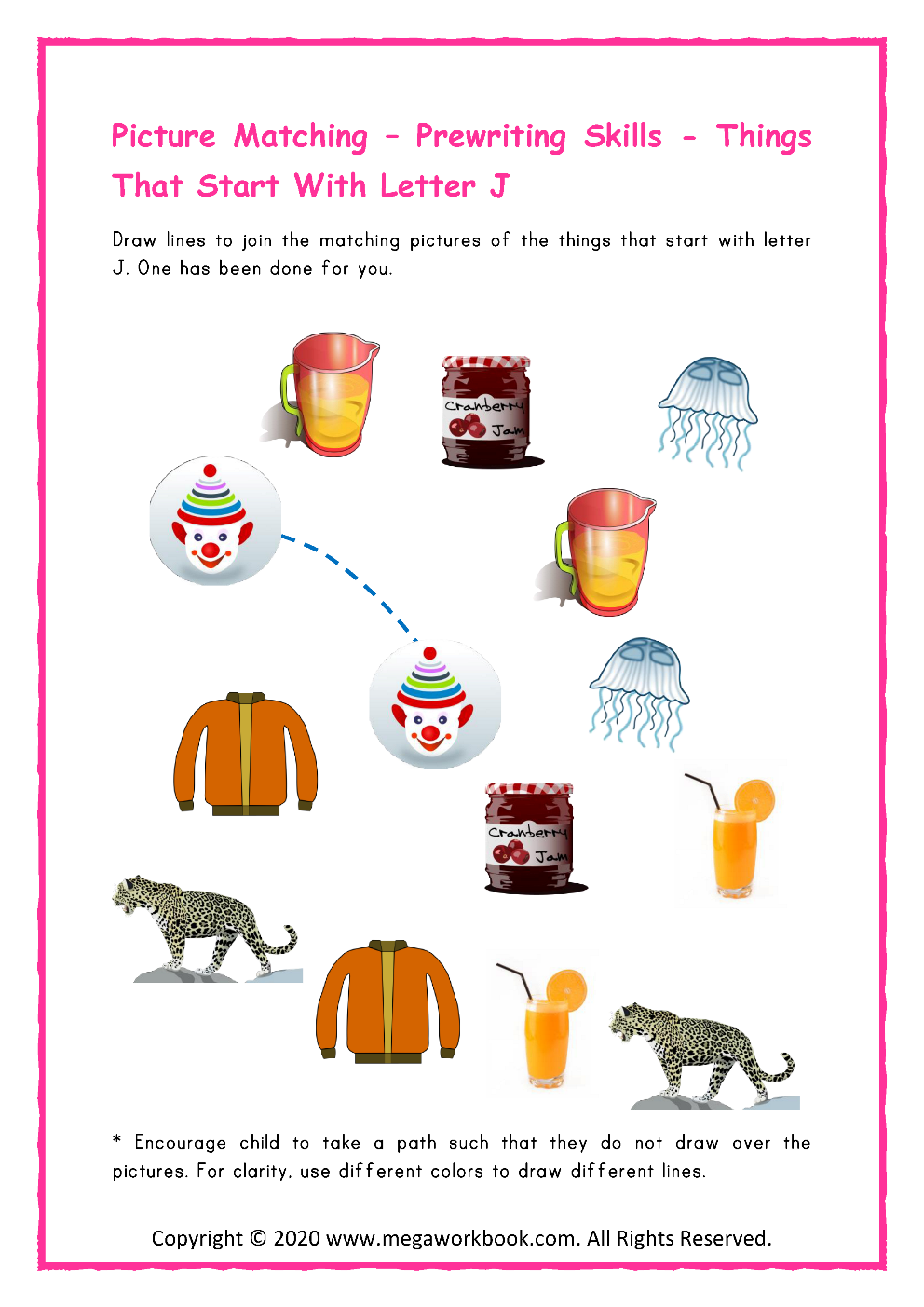 Letter J Worksheets Letter J Crafts Letter J Activities For Preschoolers Letter J Printables MegaWorkbook