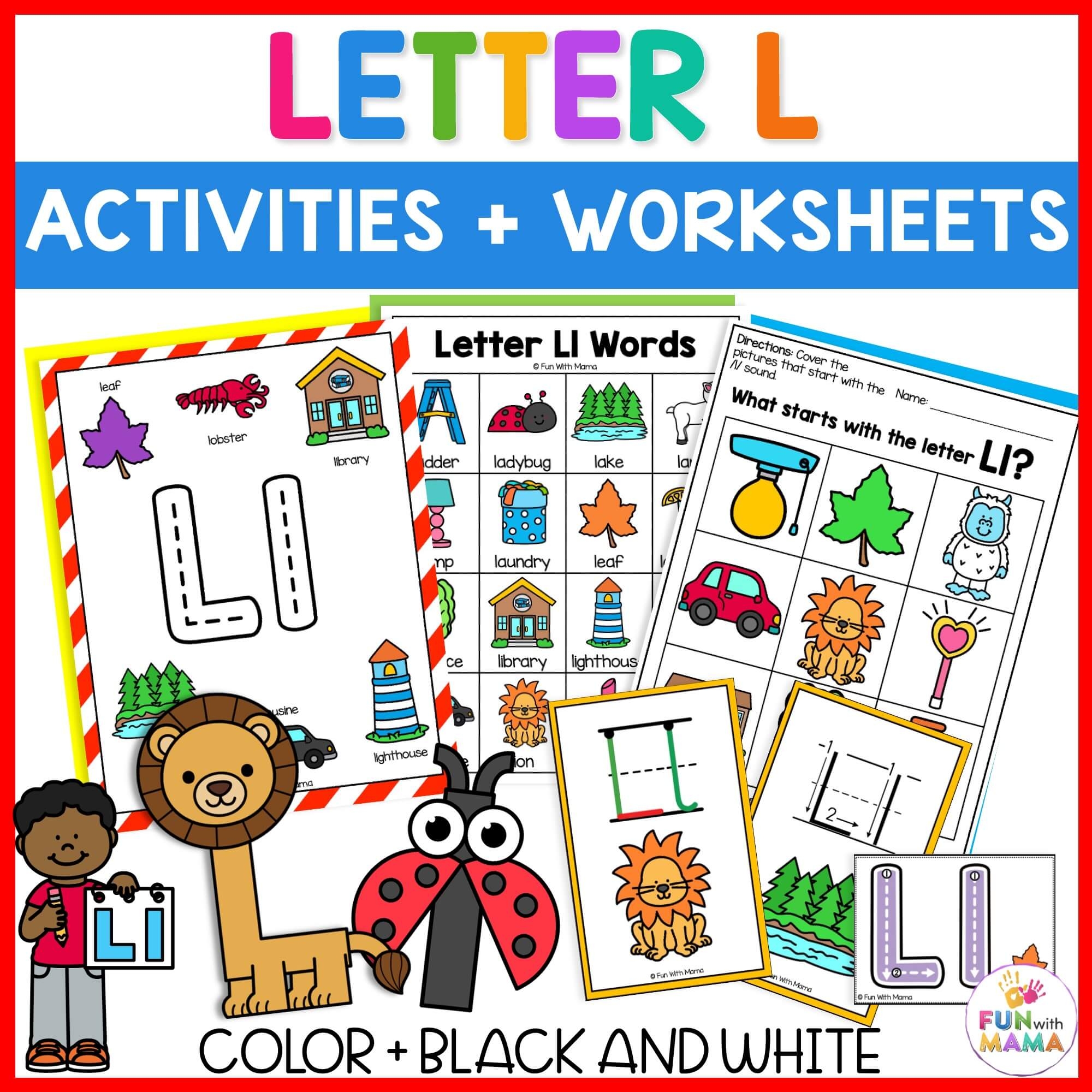 Printable Letter L Worksheets For Preschool