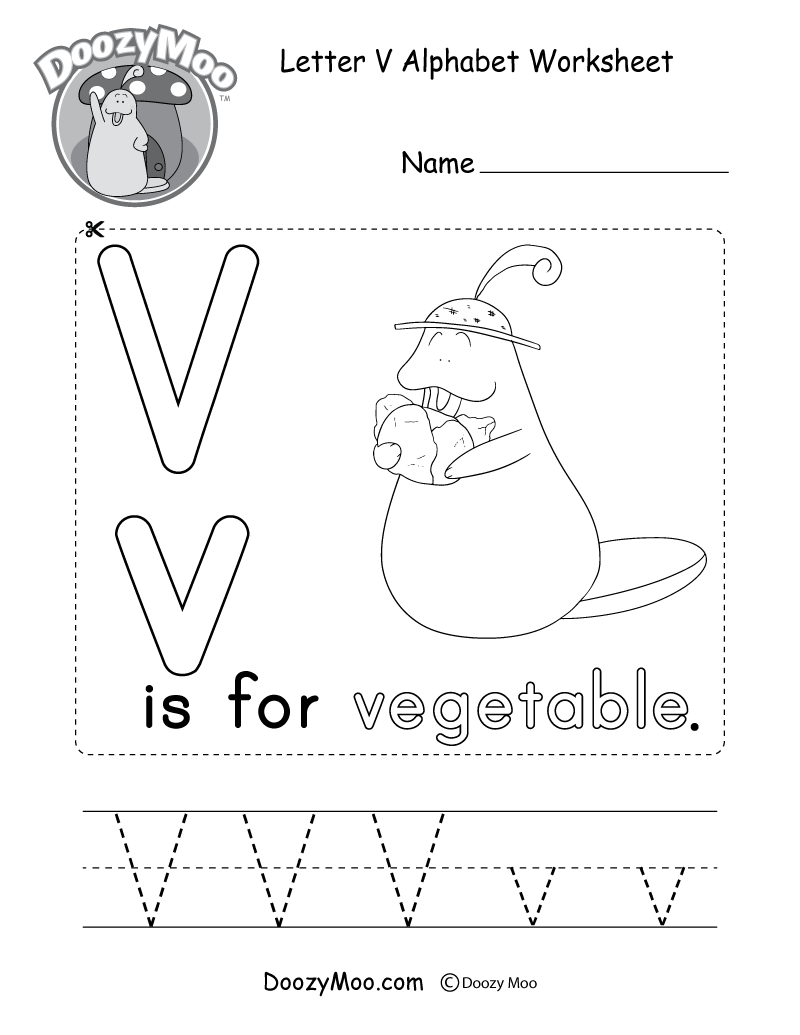 Printable Letter V Books Preschool