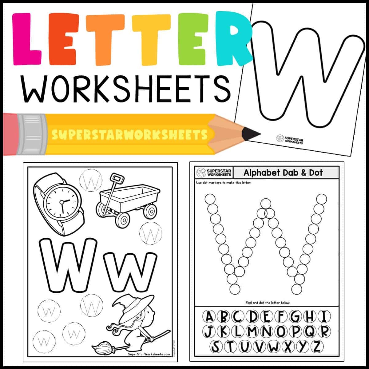 Printable Preschool Writing W