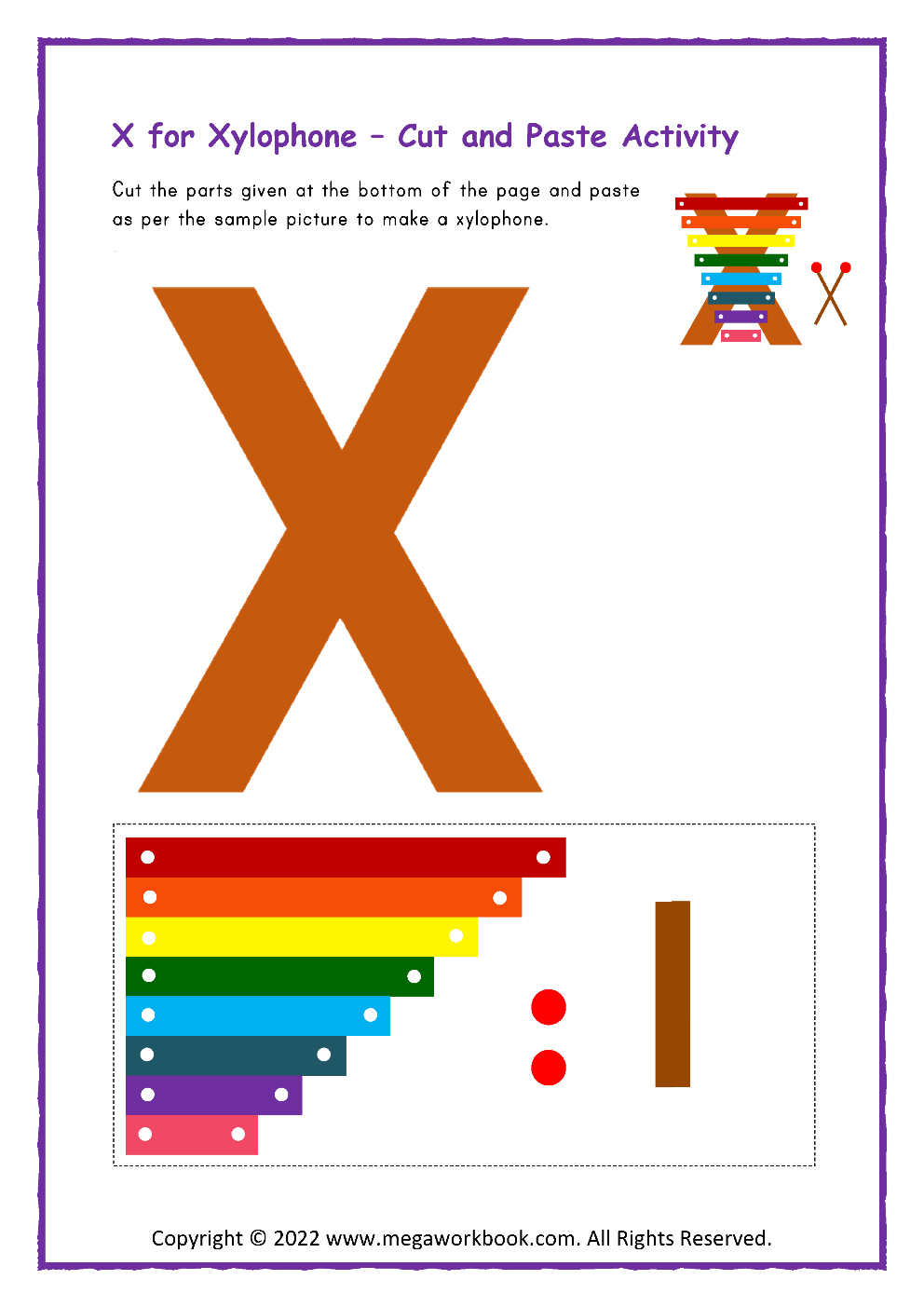 Letter X Activities For Preschool Letter X Worksheets Letter X Crafts Letter X Printables MegaWorkbook