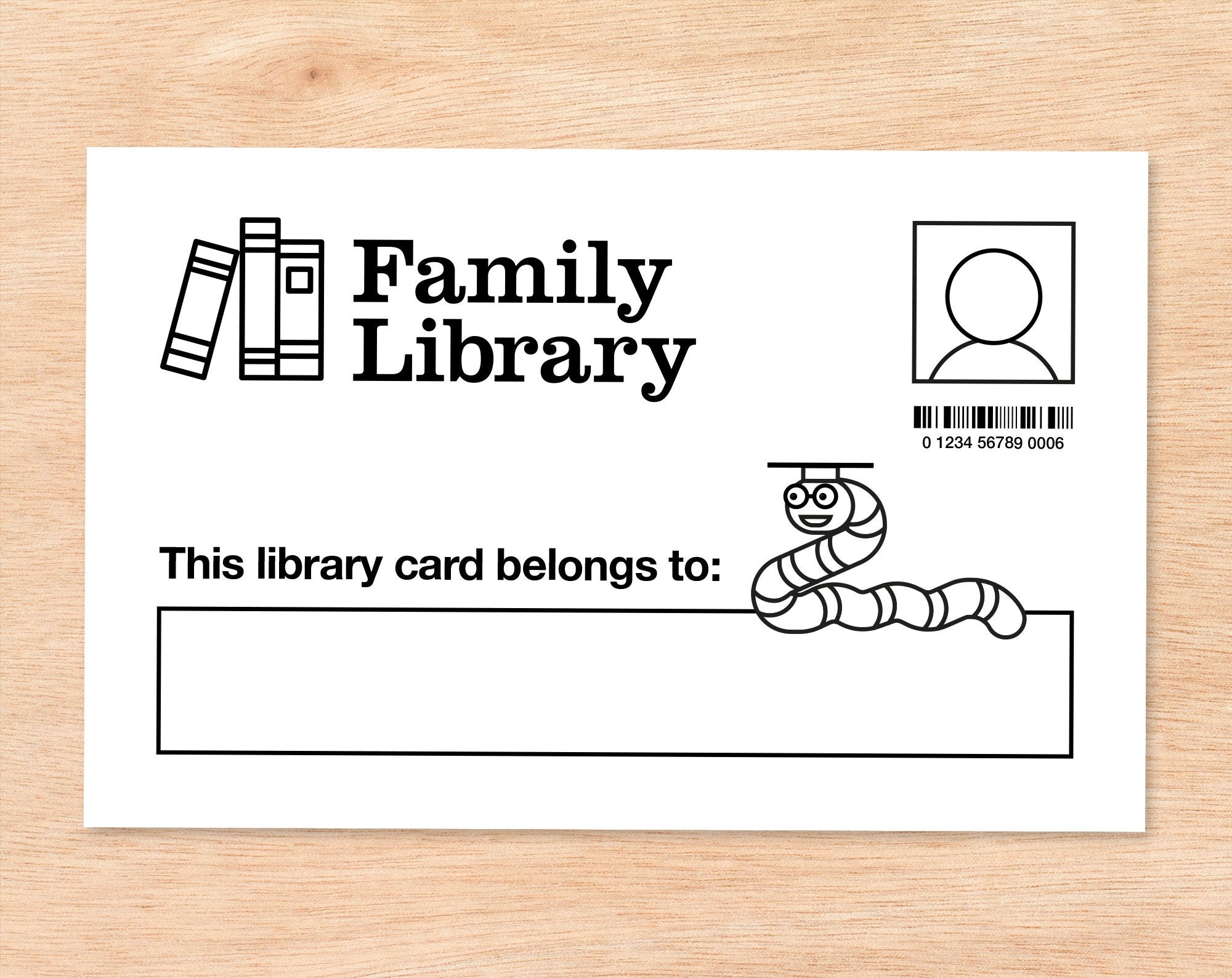 Library Role Play Printable Activity Pretend Library Card U0026 Home
