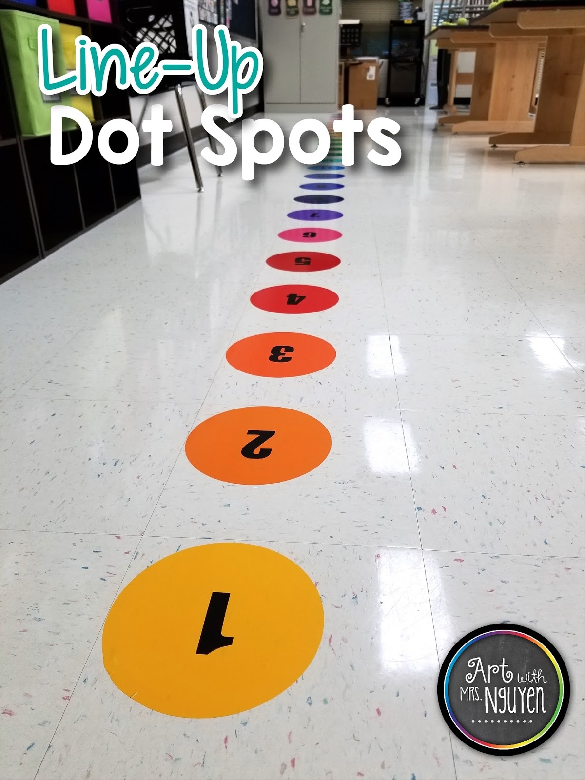 Line Up Dot Spots Art With Mrs Nguyen
