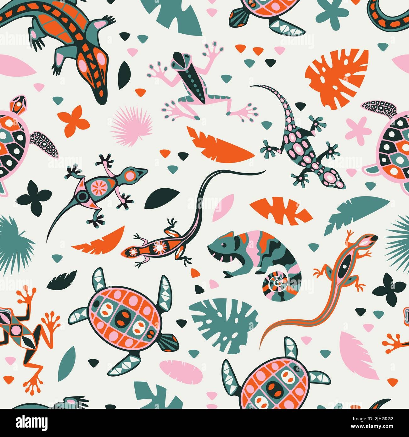 Printable Preschool Lizard Patterns