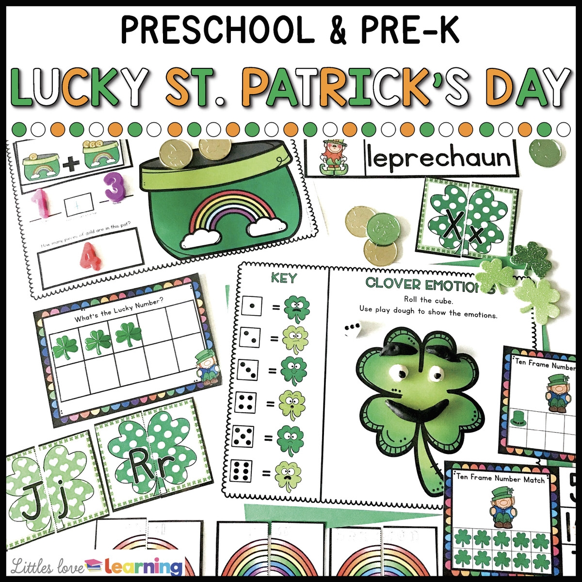 LUCKY ST PATRICK S DAY PRESCHOOL MINI ACTIVITY PACK