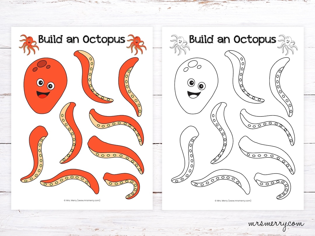 Make An Octopus Craft For Kids Ocean Animal Printables Etsy