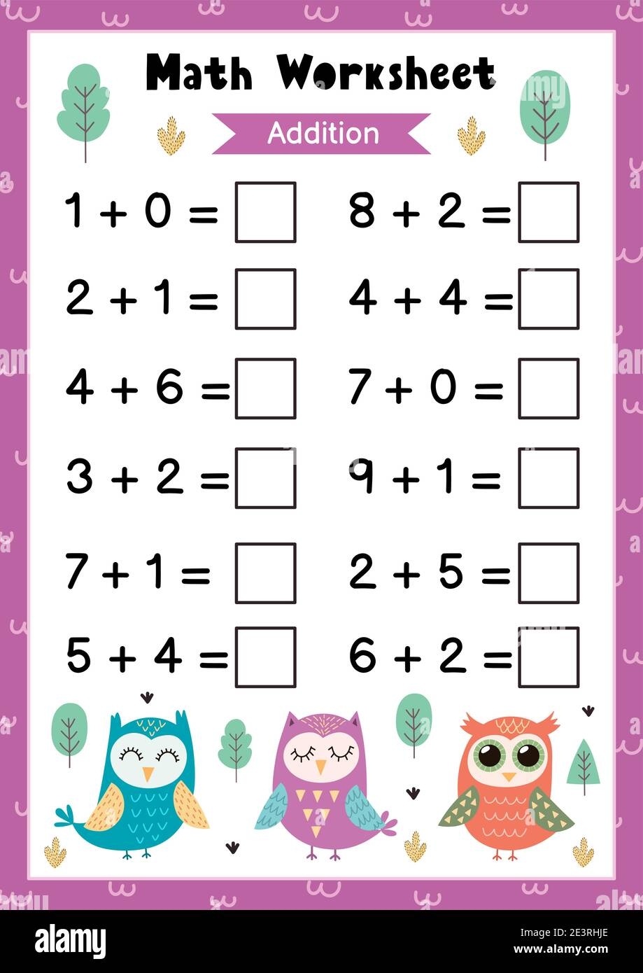 Math For Preschoolers Worksheets