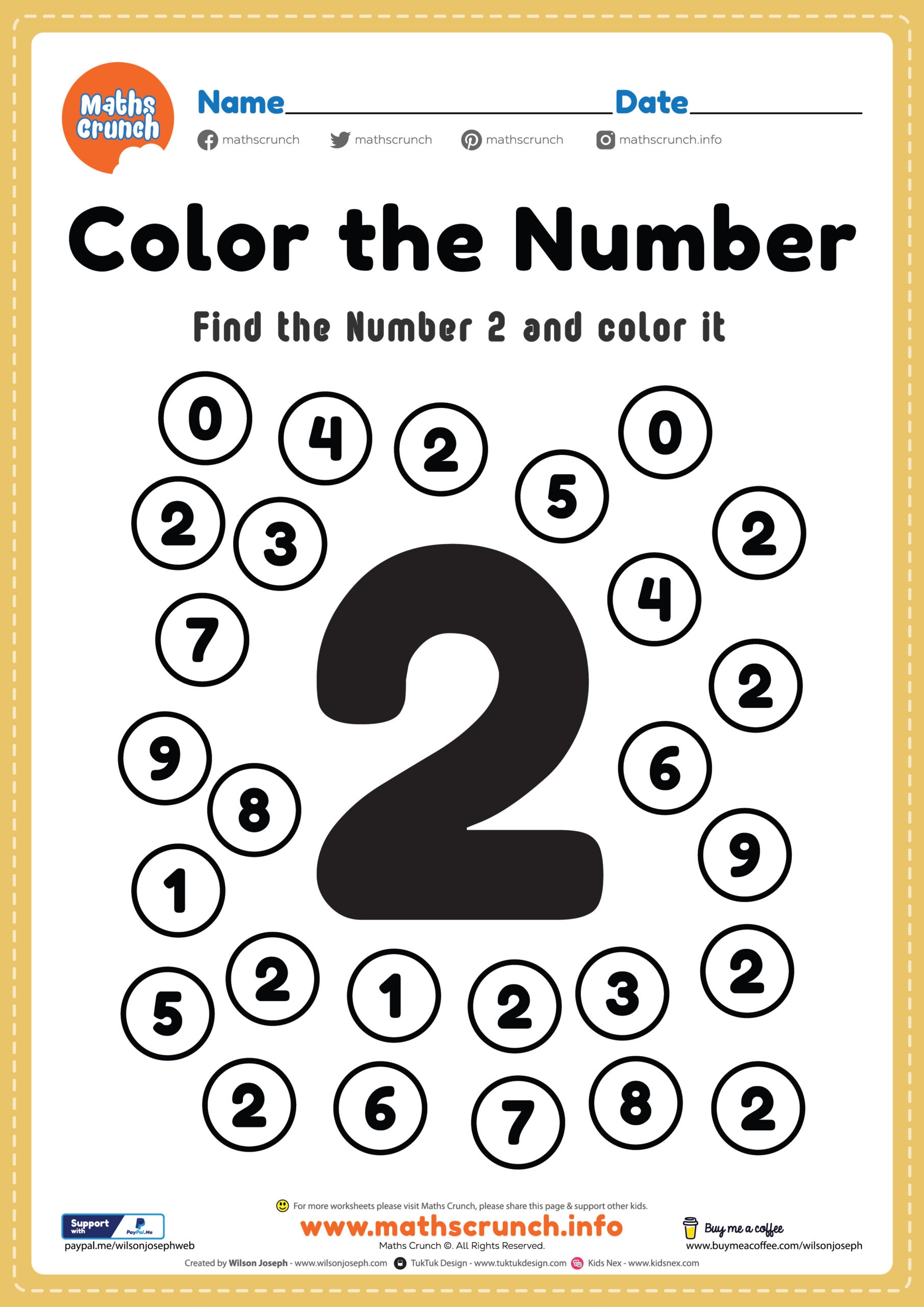 Math For Preschool Worksheets