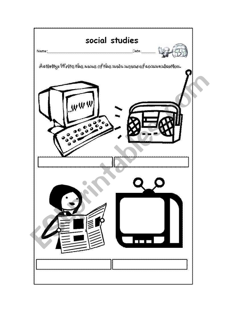 Means Of Communication ESL Worksheet By Dianis 215