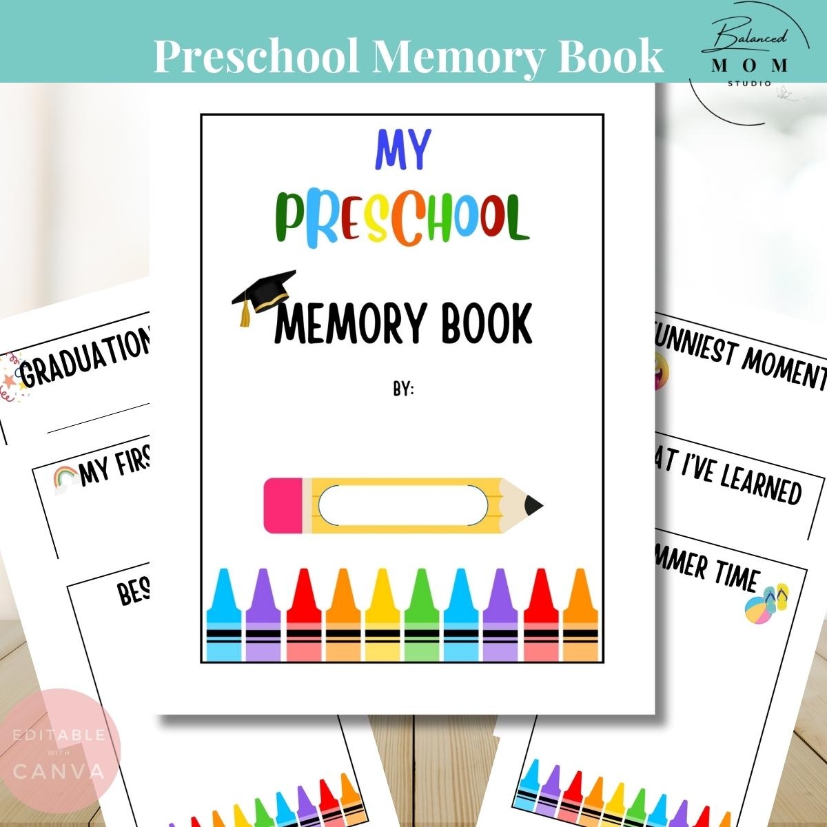 Printable Preschool Memory Book
