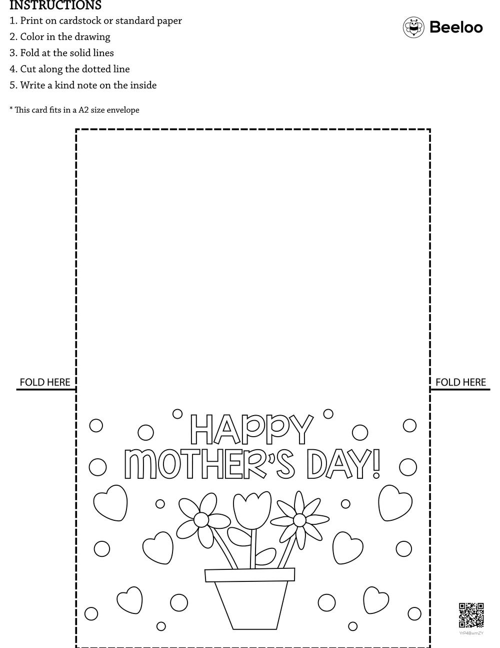 Printable Preschool Mothers Day Cards