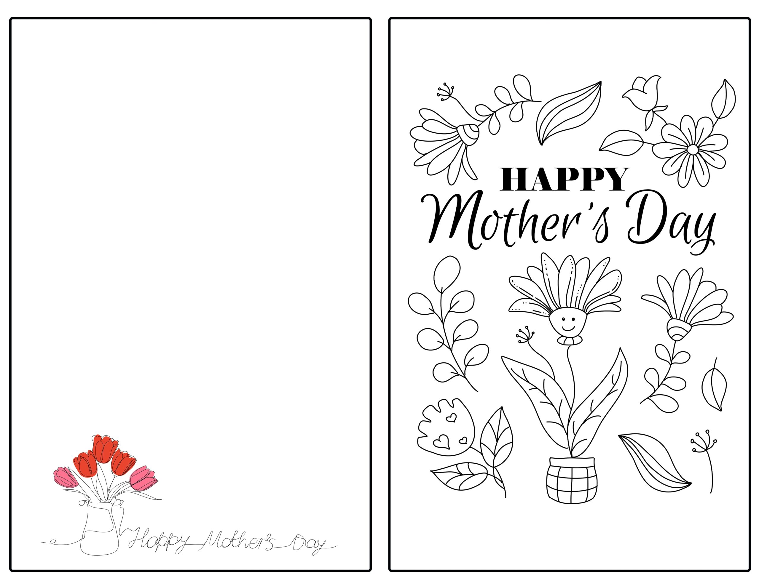 Mother s Day Printable Cards For Preschoolers Hot Sale