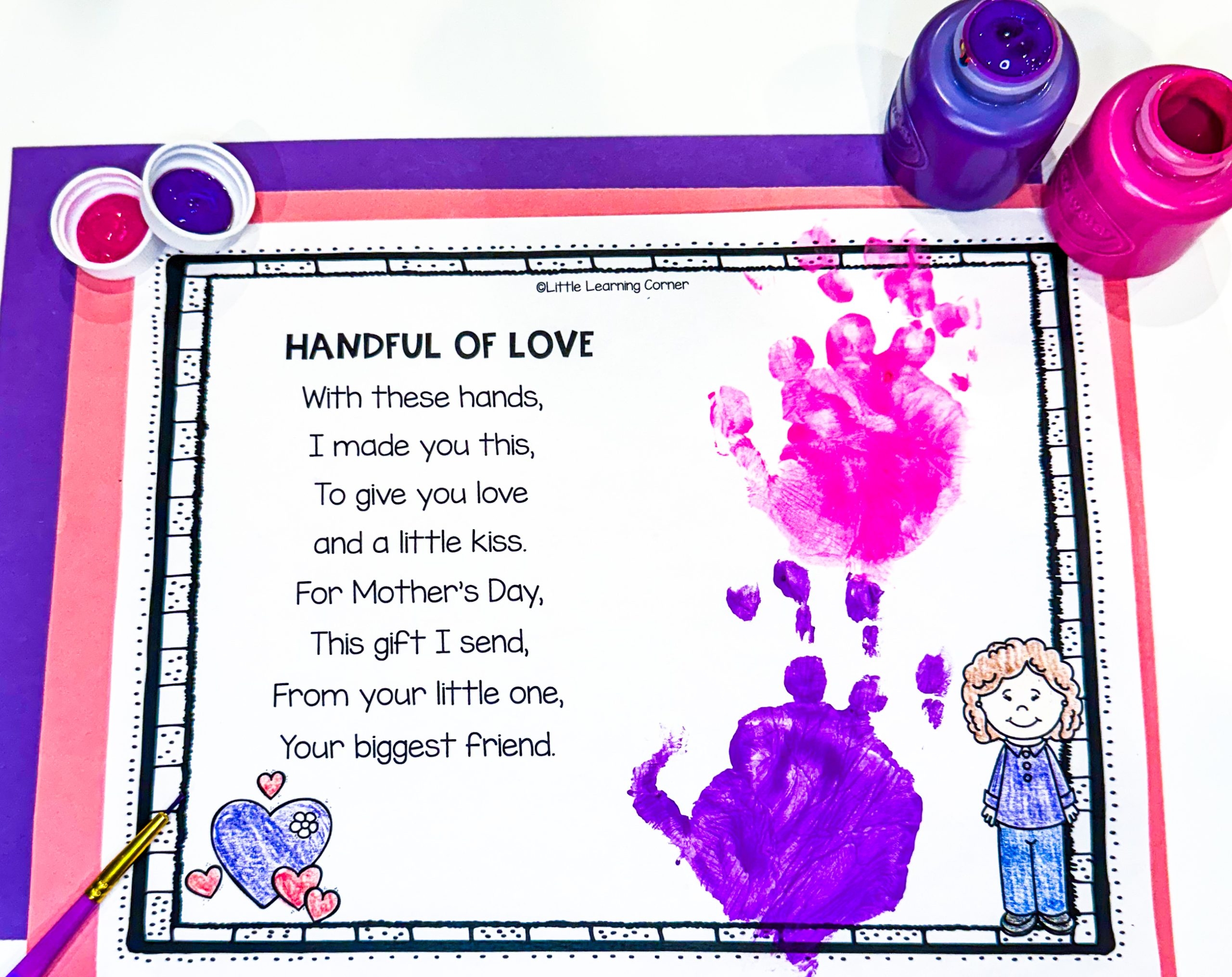Mothers Day Poems For Kids Free Printable Little Learning Corner