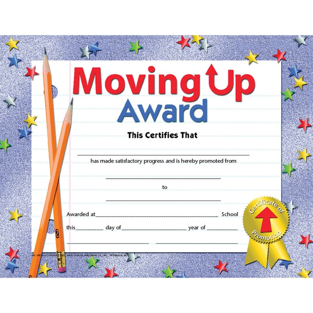 Printable Preschool Moving Up Certificates