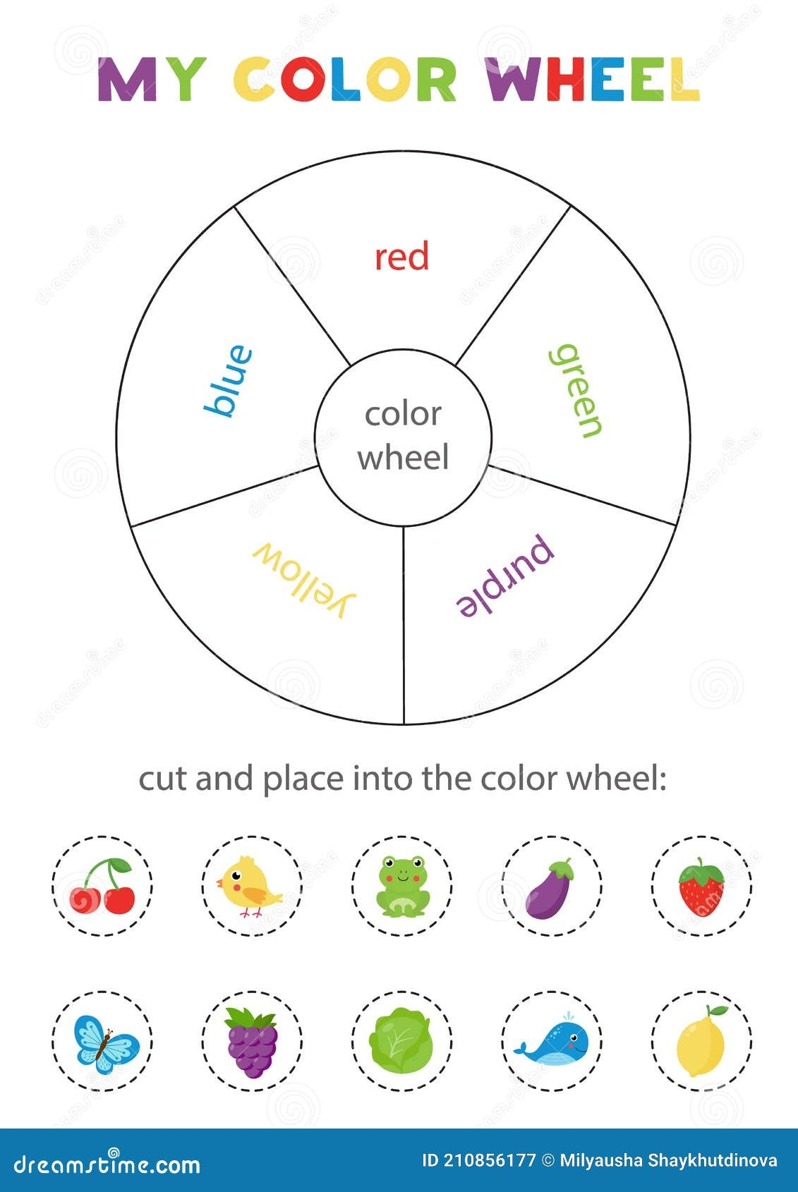 My Color Wheel Educational Game For Learning Primary Colors 