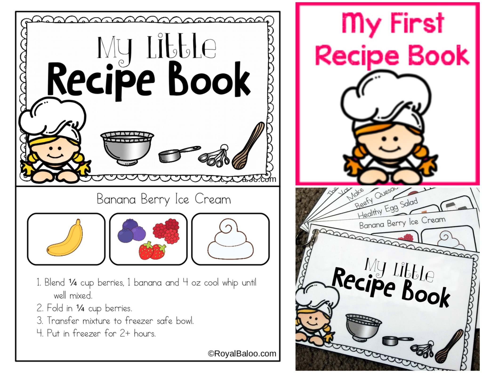 My First Recipe Book Printable Royal Baloo