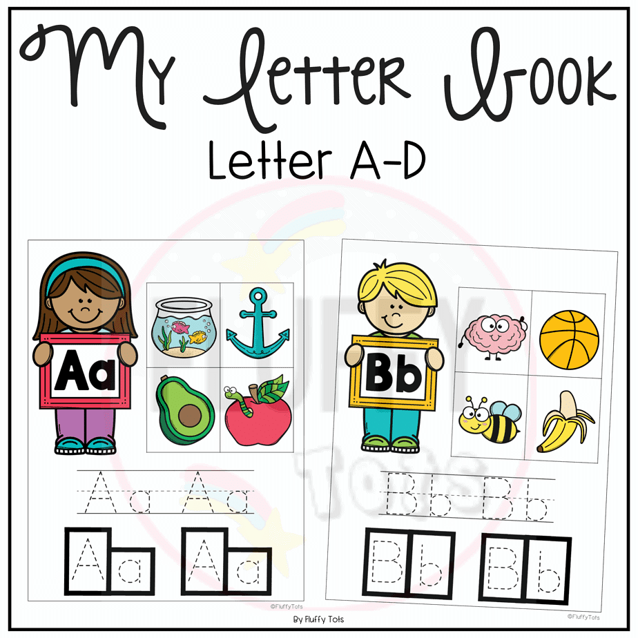 My Letter Book FREE 2 Sets Of Letter Activities FluffyTots