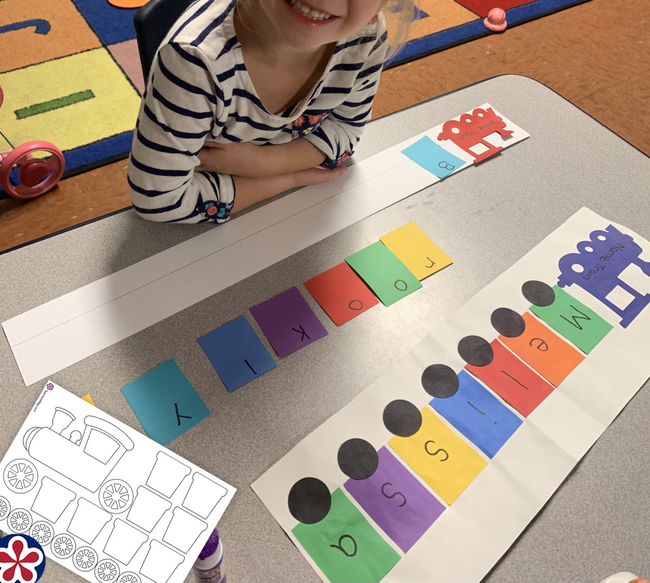 Printable Preschool Train Activities