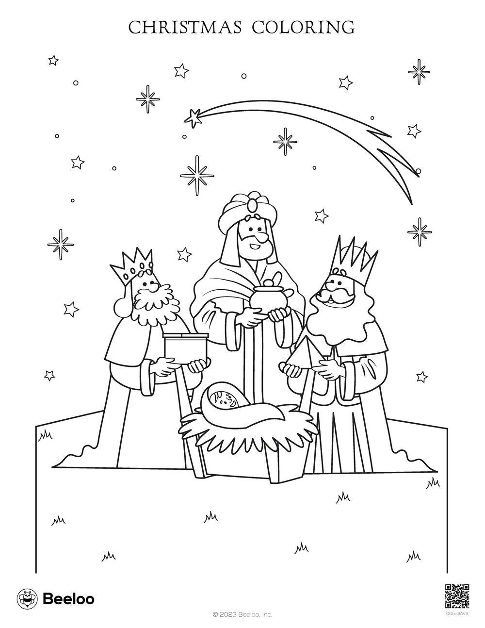 Nativity themed Coloring Pages Beeloo Printable Crafts And 