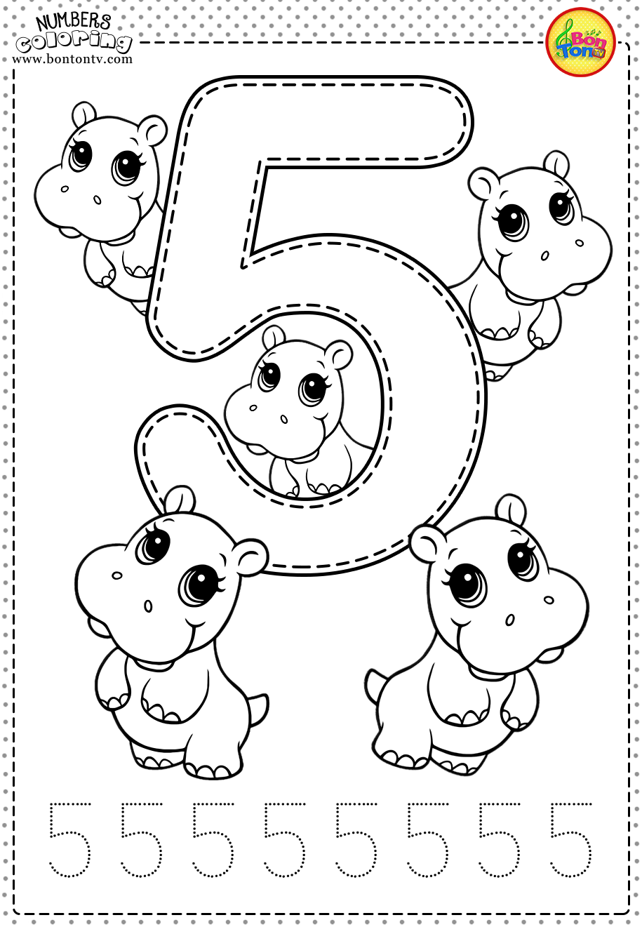 Number 5 Preschool Printable Worksheets And Free Coloring Pages Number5 Number 
