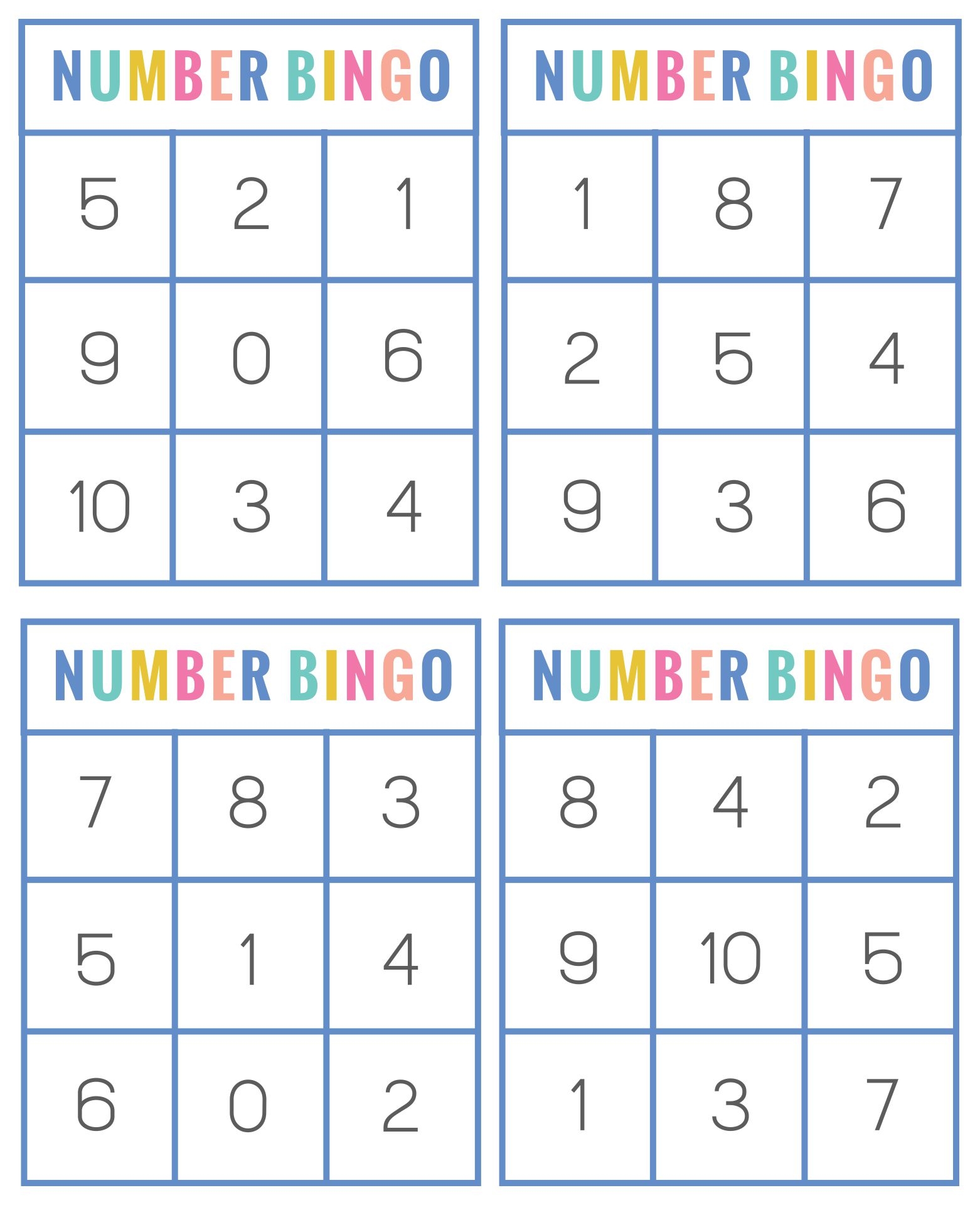 Number Bingo 1 Worksheet Education Worksheets Library