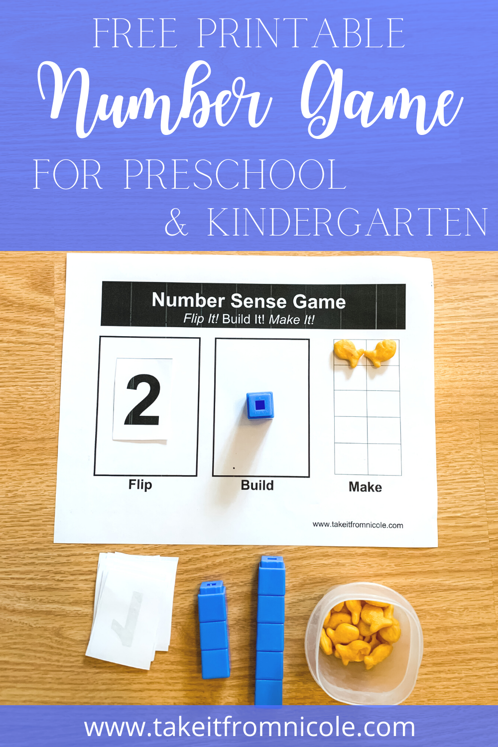 Printable Number Games For Preschoolers