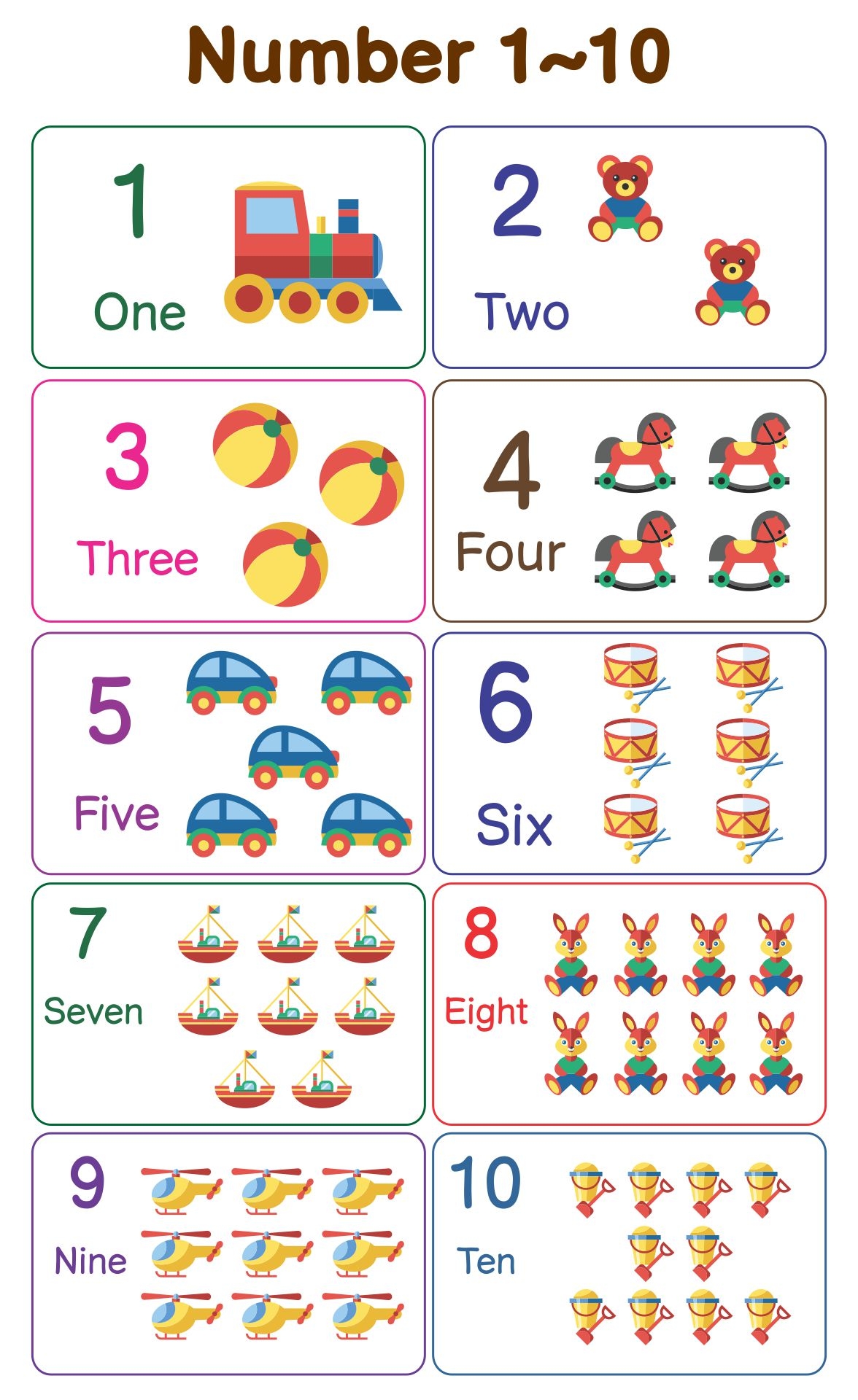 Numbers 1 10 Chart Preschool 10 Free PDF Printables Printablee