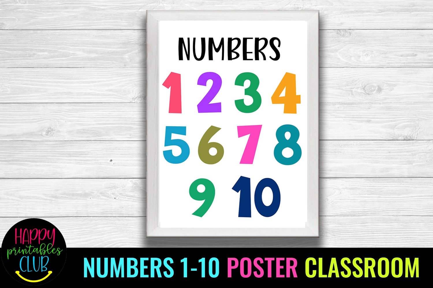 Printable Number Posters For Preschool