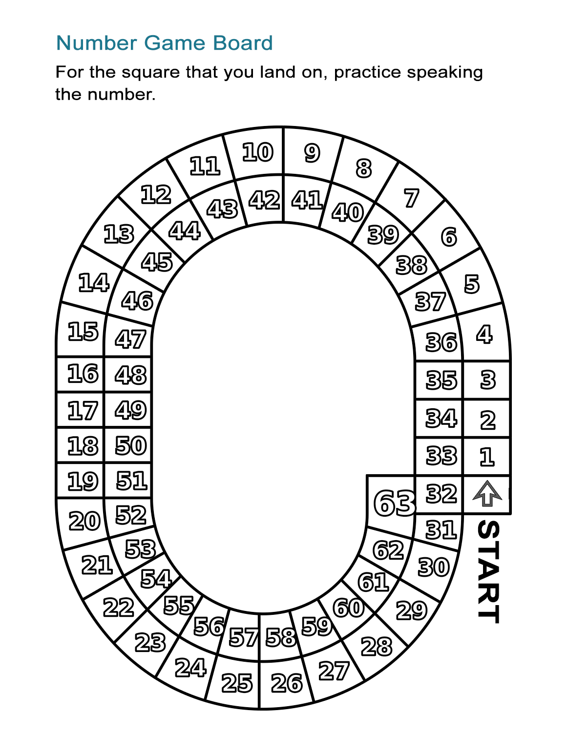 Printable Number Games For Preschool