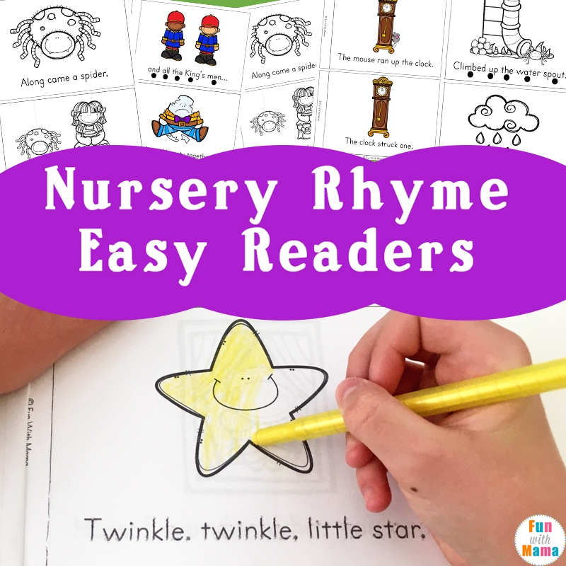 Printable Nursery Rhyme Books For Preschoolers