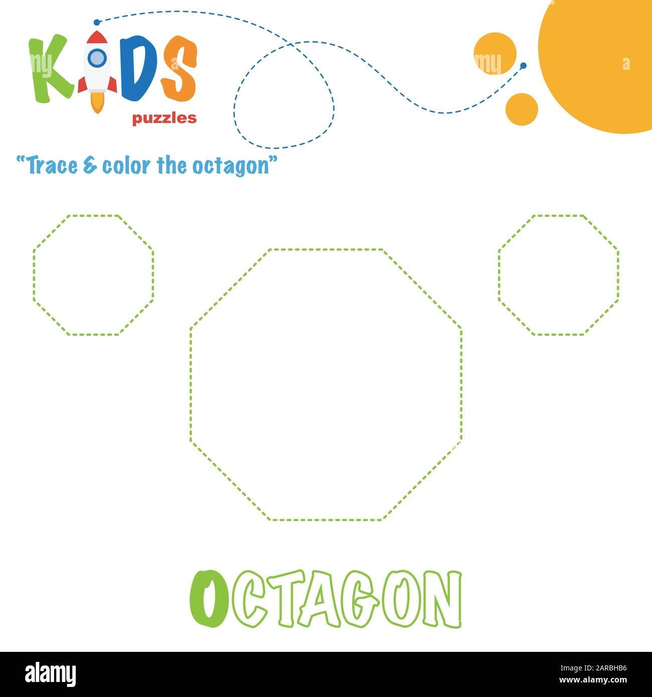 Printable Octogon For Preschool
