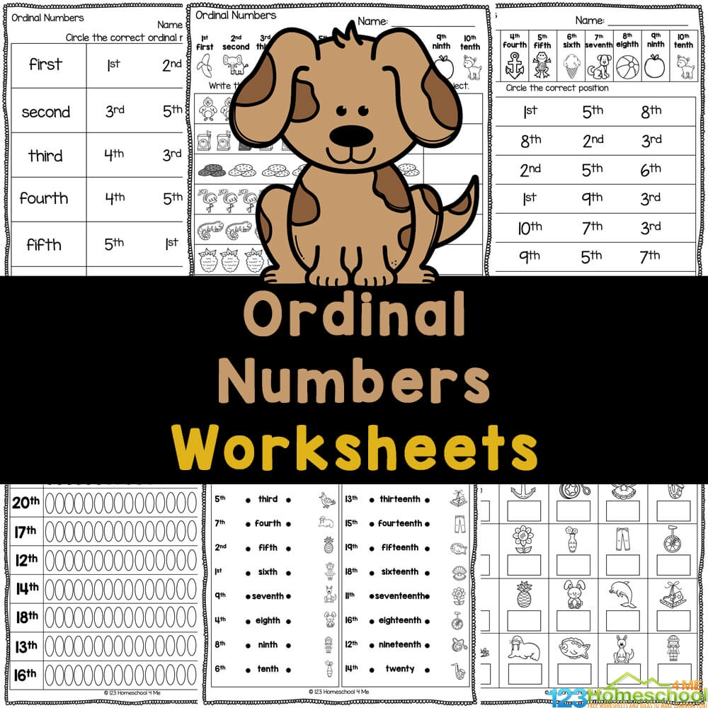 Printable Ordinal Numbers Worksheets For Preschoolers