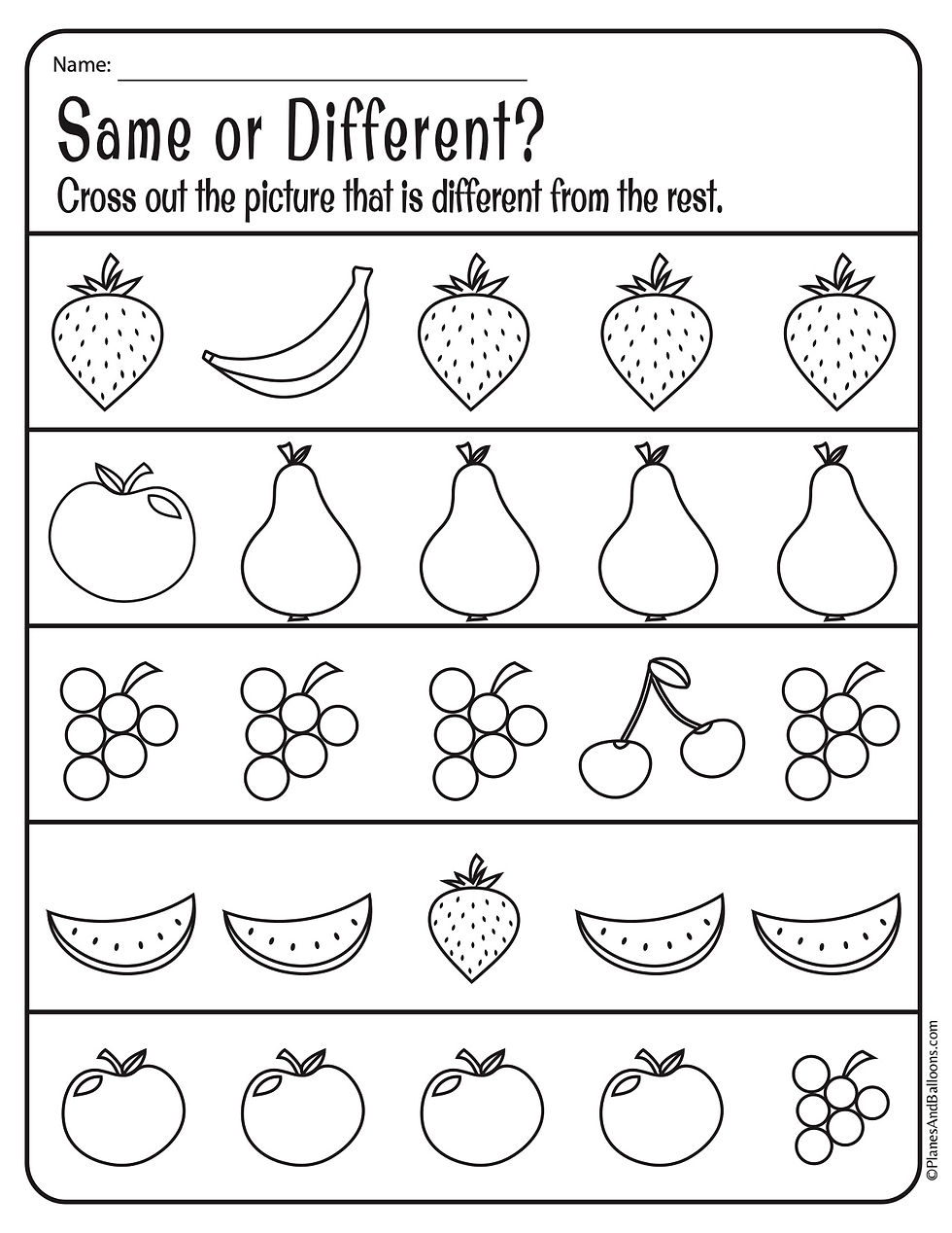 Printable Preschool Assignments