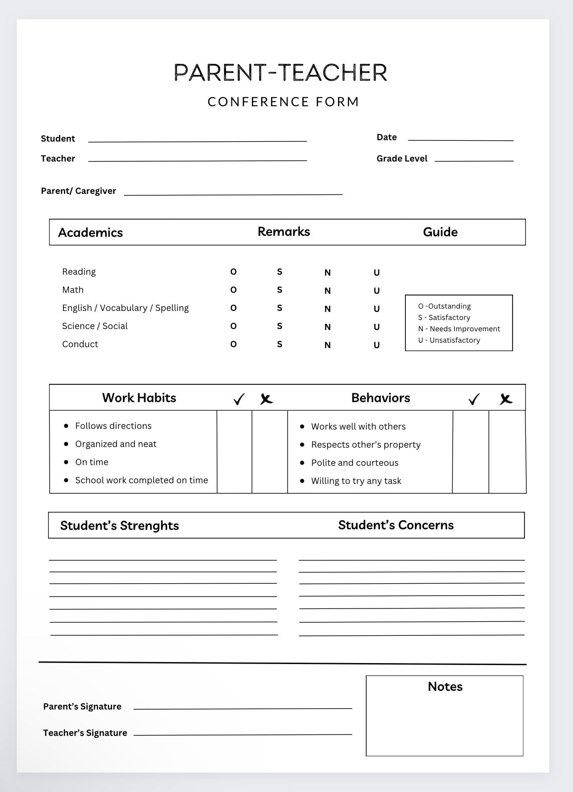Parent Teacher Conference Form teacher Planner teacher Agenda parent Teacher Conference Template lesson Planner class Schedule Template Etsy Denmark